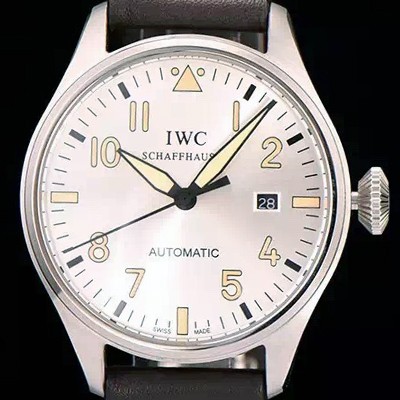 레플리카 [아이더블유씨] 남성용 파일럿 실버다이얼 40mm IWC0434 x6 