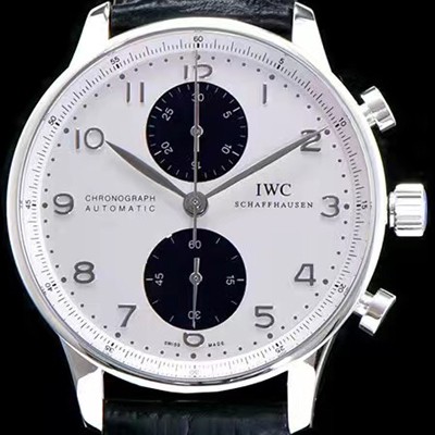 레플리카 [아이더블유씨] 남성용 포르투기즈 오토메틱 크로노그래프 화이트 다이얼 IWC4200 du 